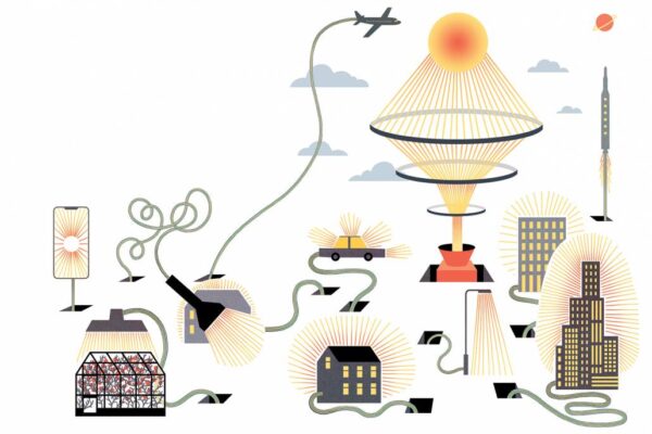 illustration of solar cells